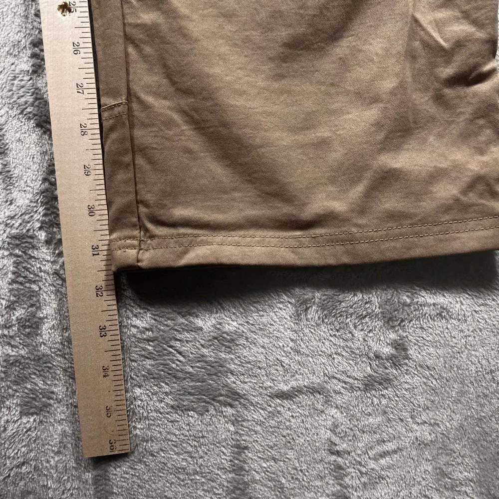 Prana Breathe Zion Cargo Pants Mens Large Lrg x 32L Tan Khaki Hiking Outdoor